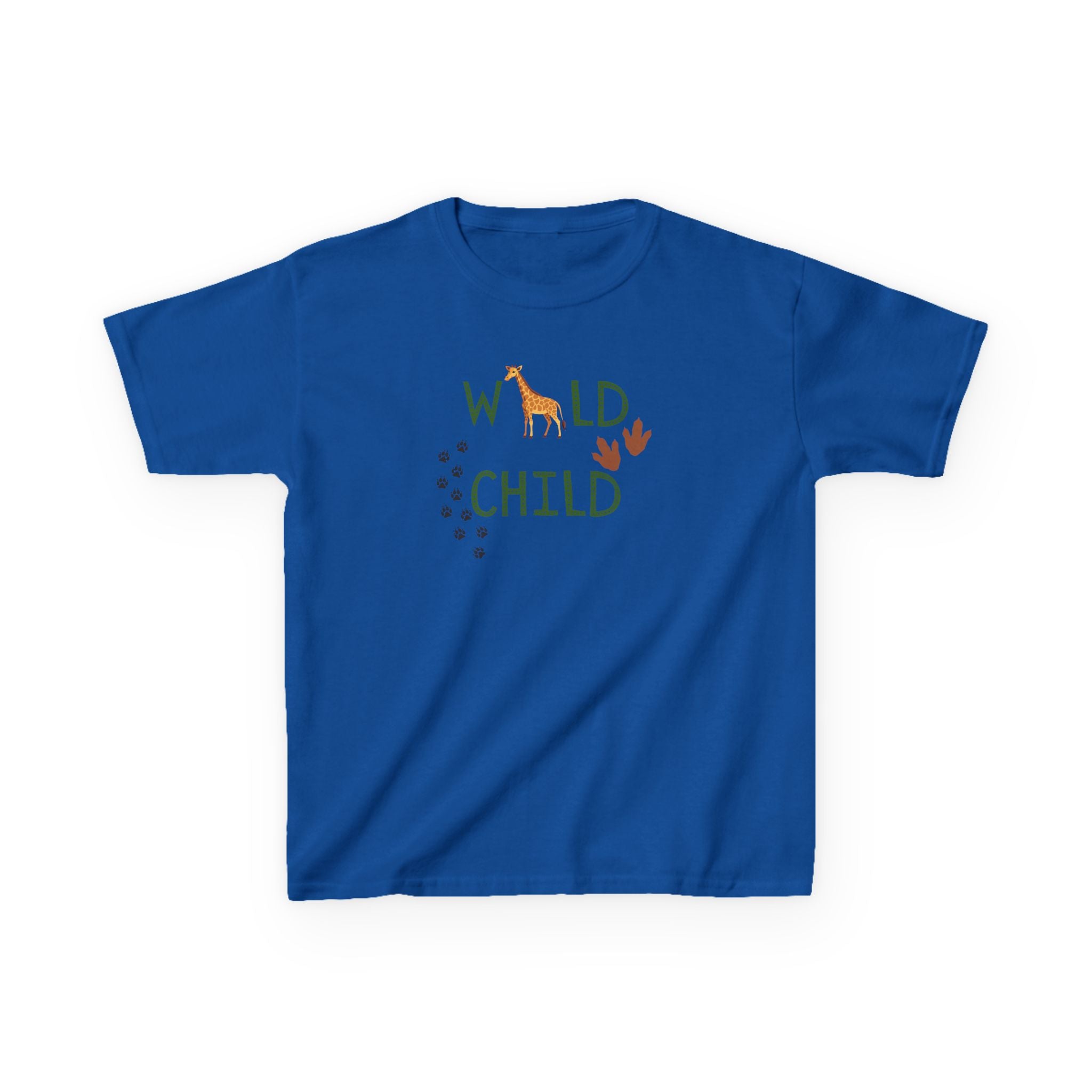 Kids Tee - "Wild Child" Safari Giraffe Graphic
