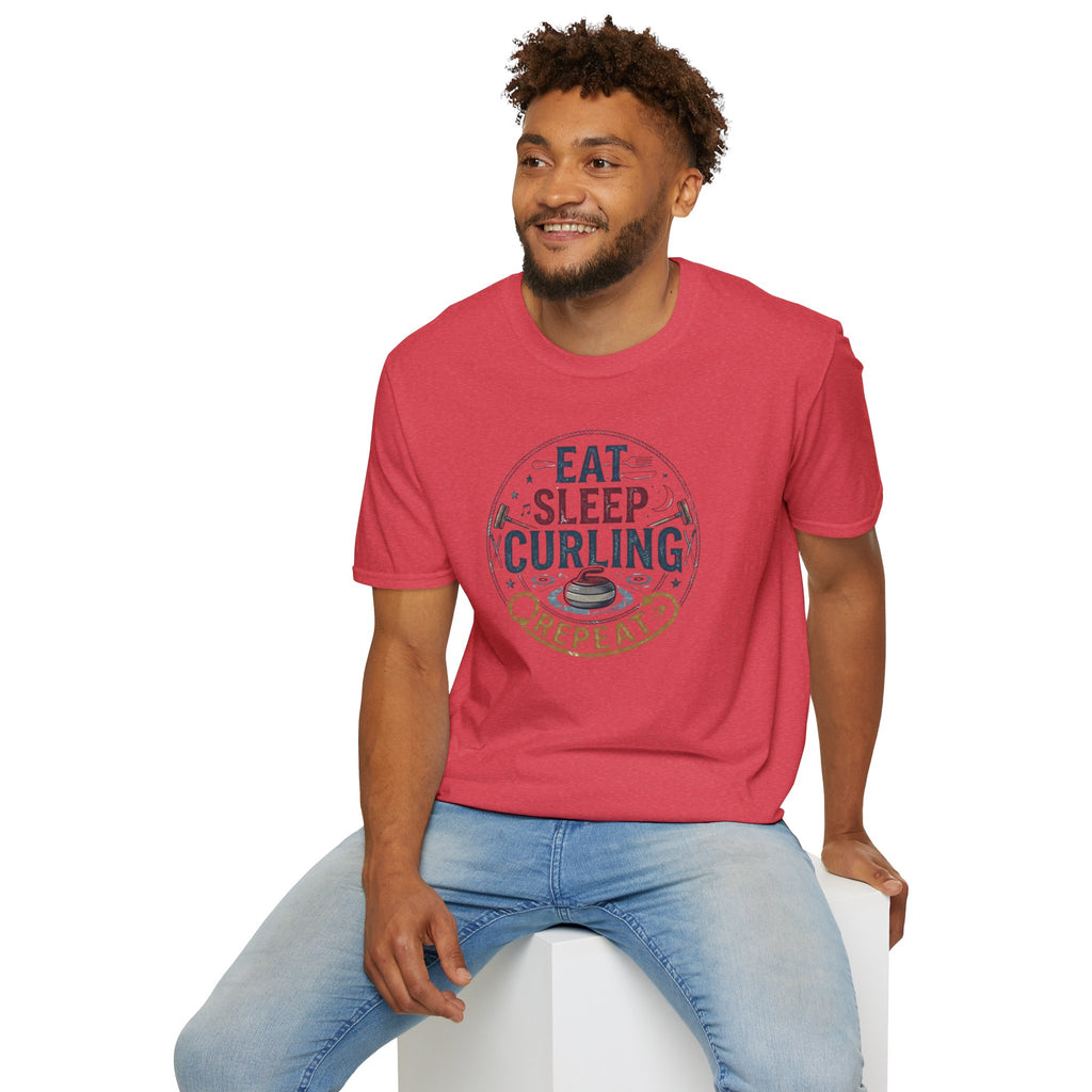 Eat Sleep Curling T-Shirt — Funny Curling Shirt for Players & Fans