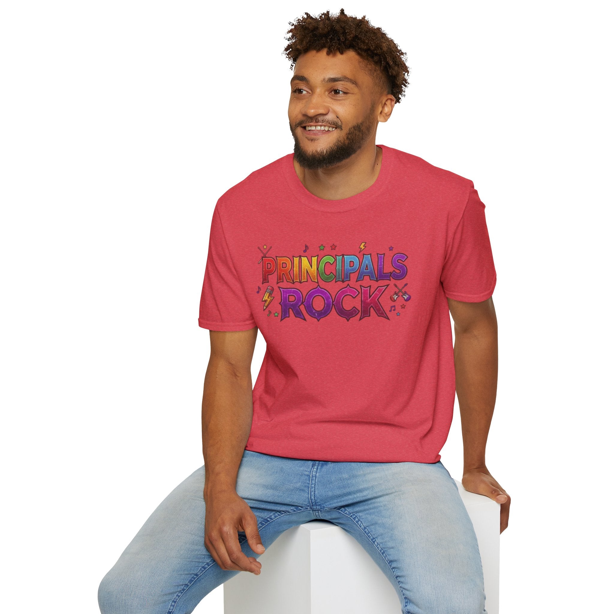 Principals Rock T-Shirt — Colorful School Leader Appreciation Tee