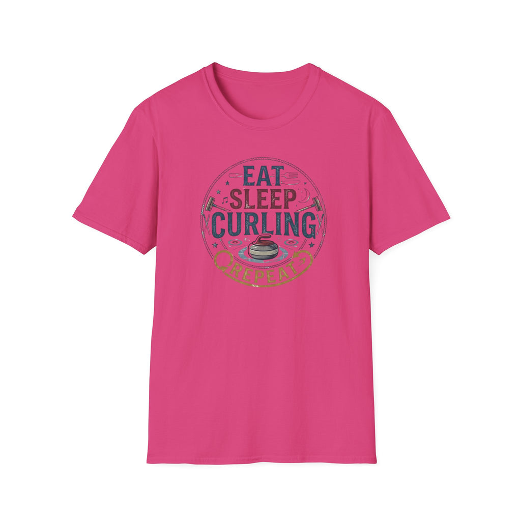Eat Sleep Curling T-Shirt — Funny Curling Shirt for Players & Fans