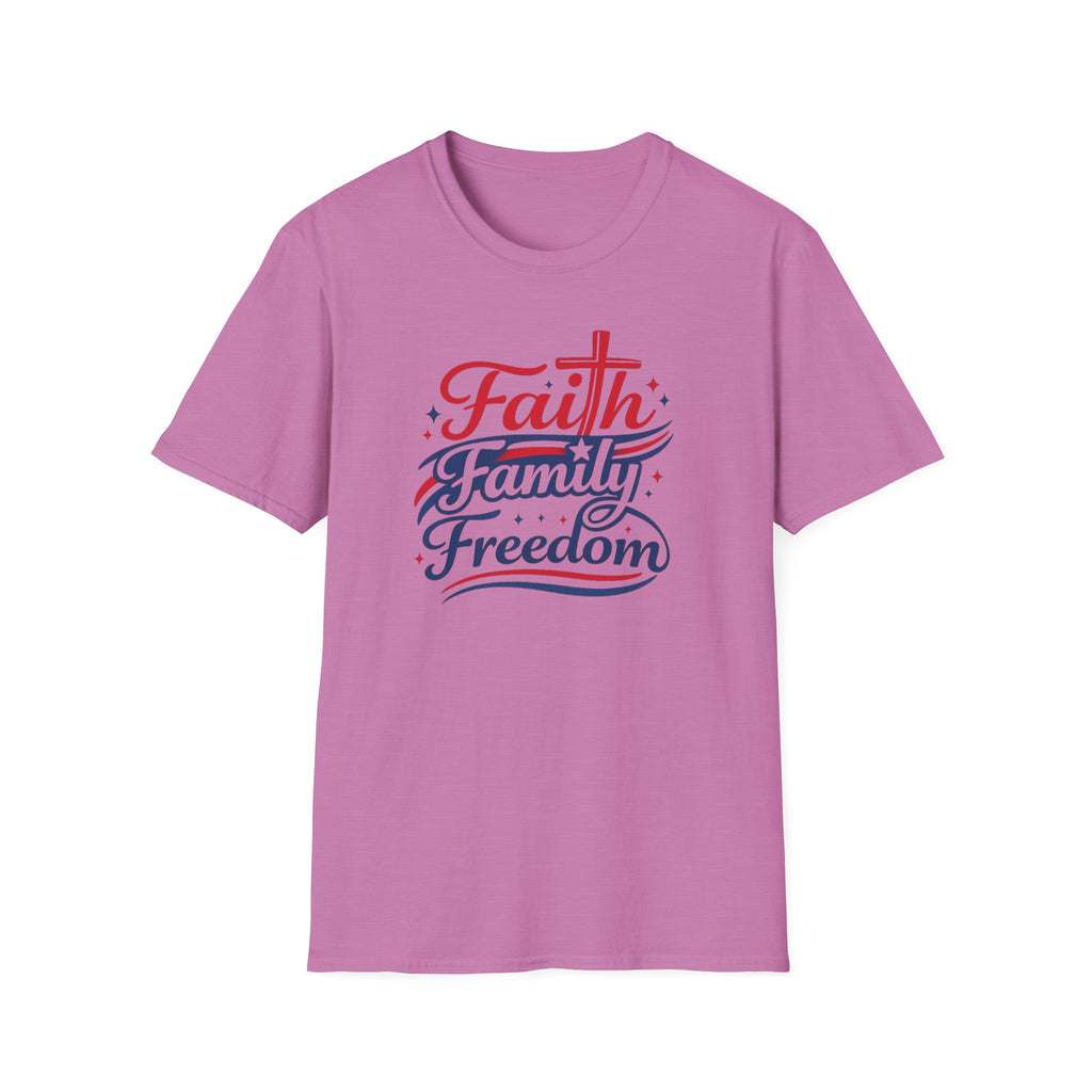 Faith Family Freedom T-Shirt — Patriotic Christian Tee