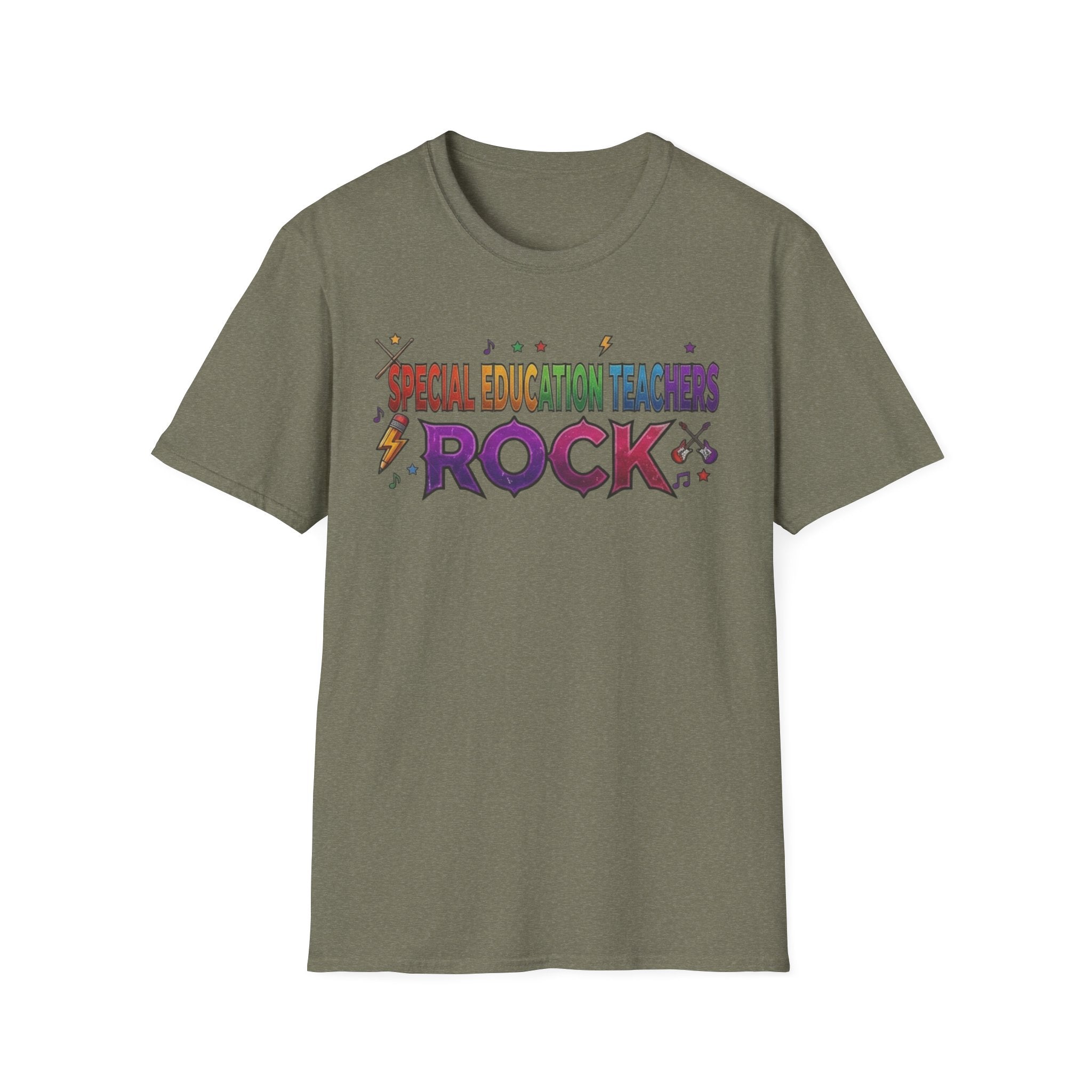 Special Education Teachers Rock T-Shirt — Colorful Teacher Appreciation Tee