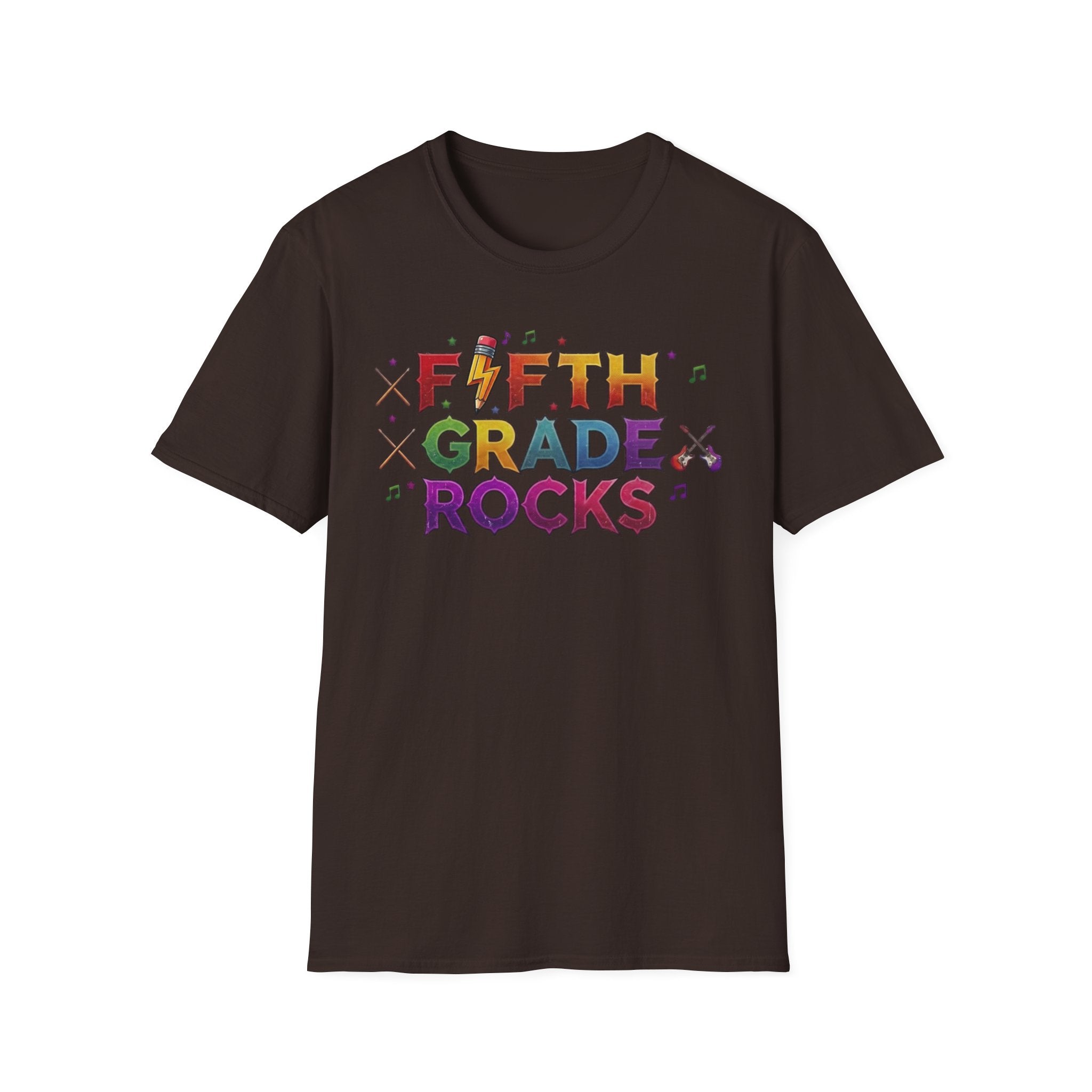 Fifth Grade Rocks T-Shirt — Colorful Back-to-School Teacher & Student Tee