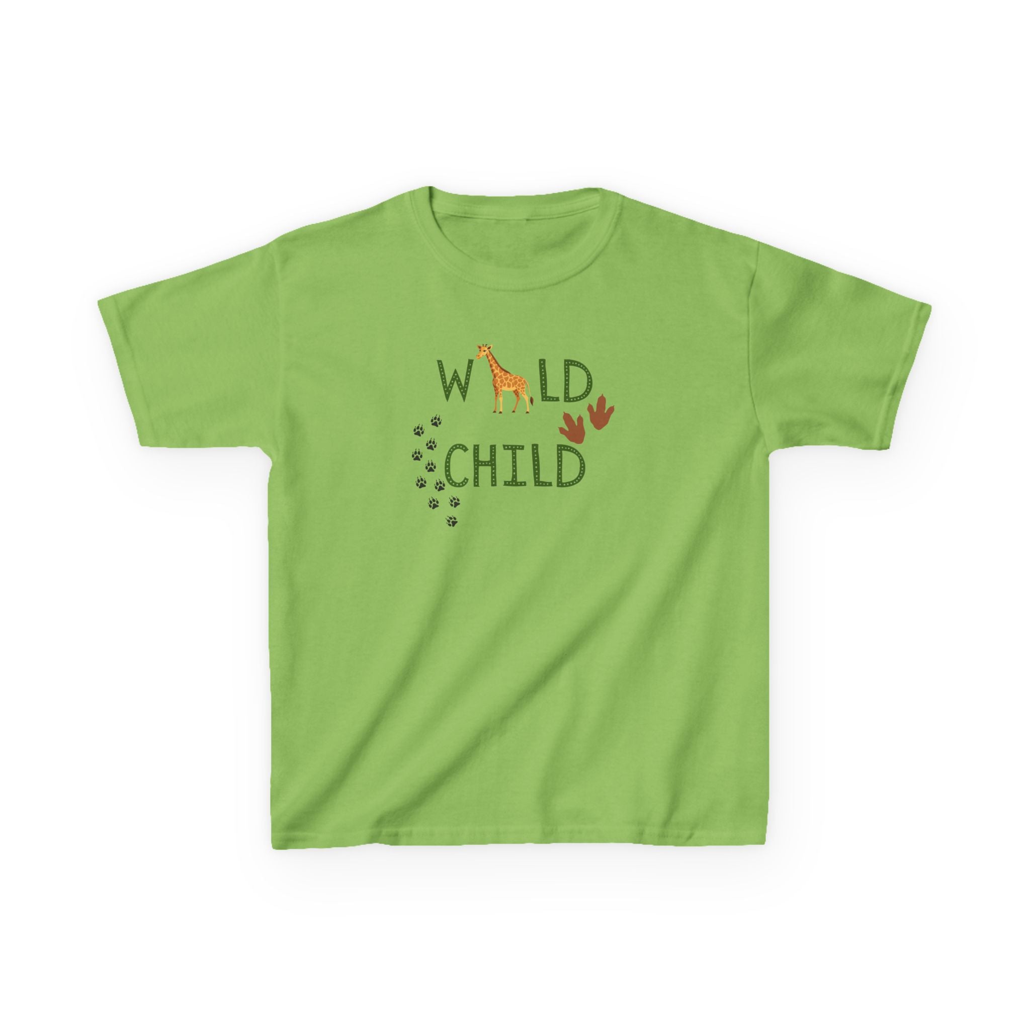 Kids Tee - "Wild Child" Safari Giraffe Graphic