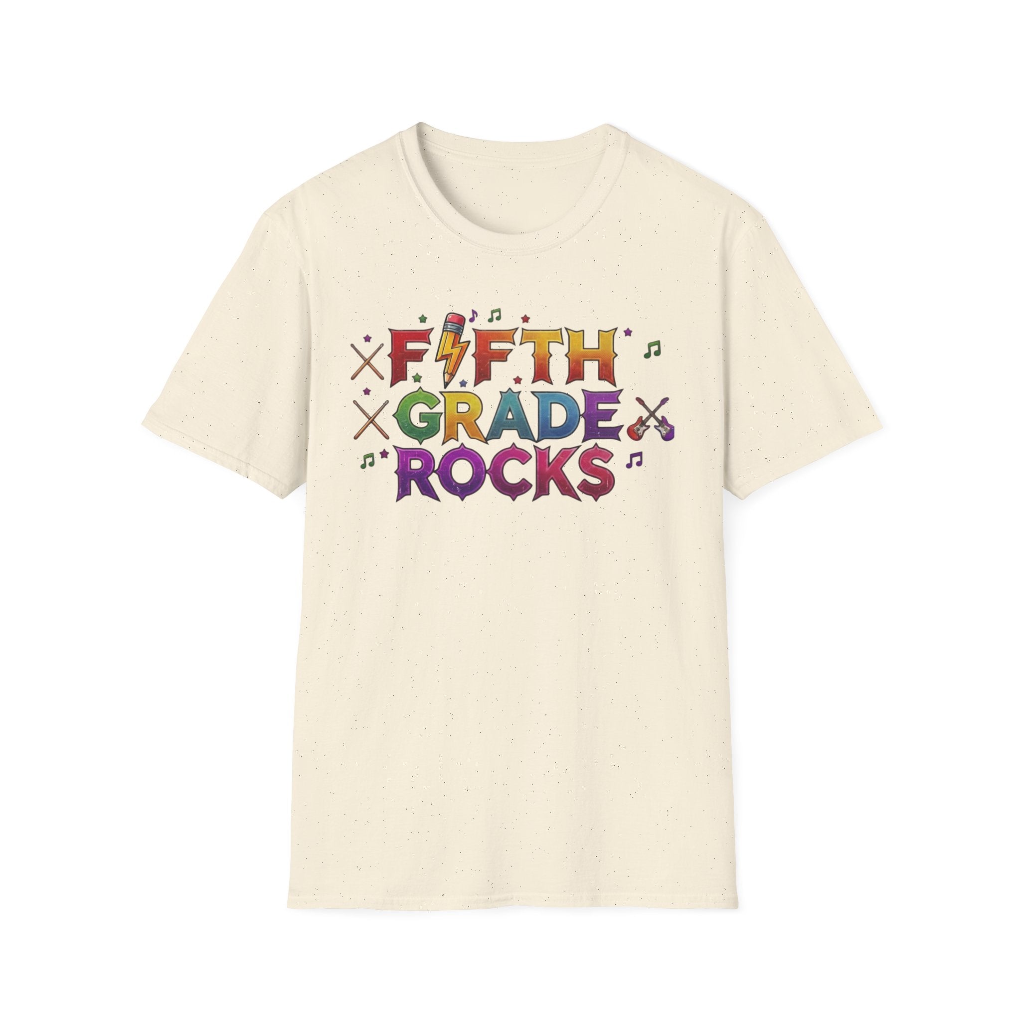 Fifth Grade Rocks T-Shirt — Colorful Back-to-School Teacher & Student Tee