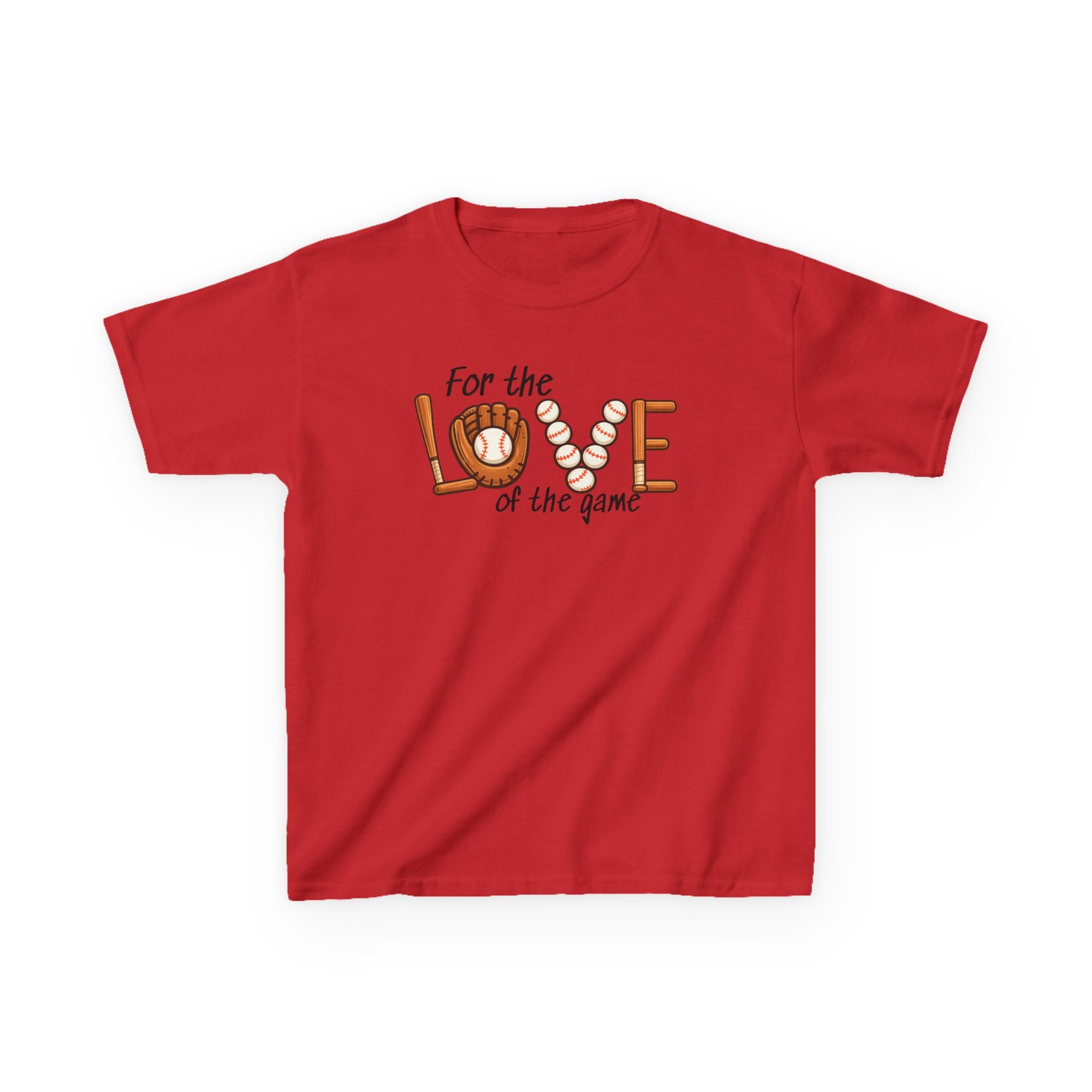 Kids Baseball Tee – "For the Love of the Game" Youth T-Shirt