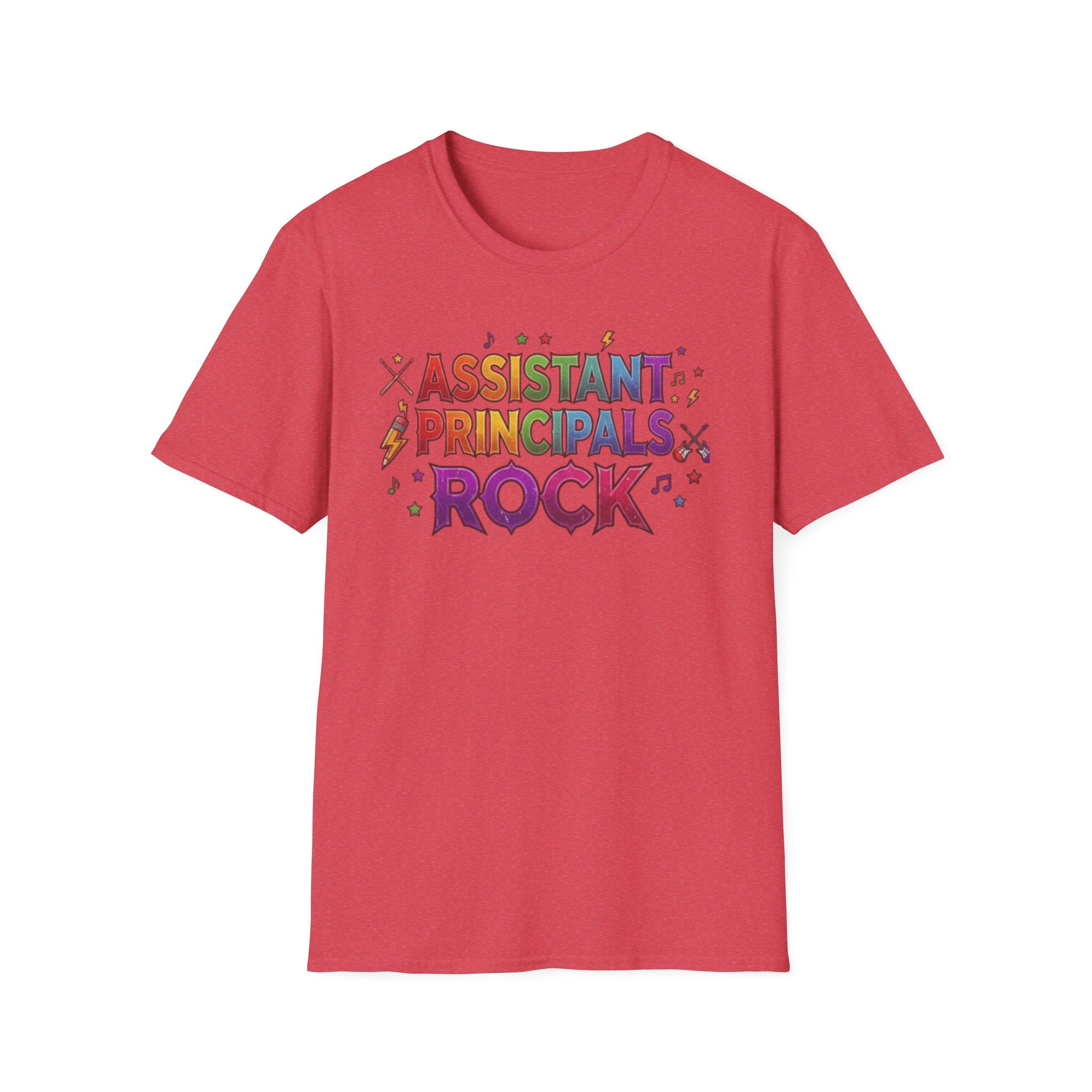 Assistant Principals Rock T-Shirt — Colorful Retro School Leader Appreciation Tee