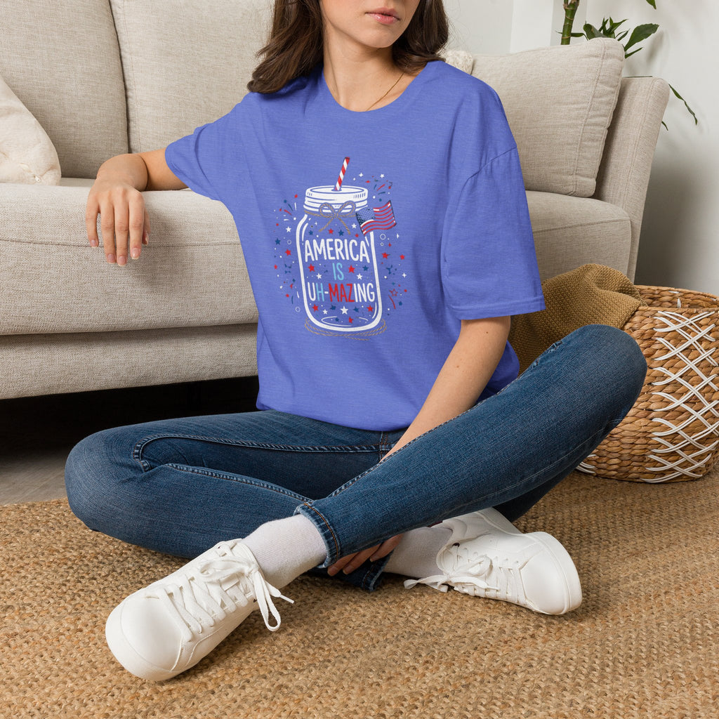 T-Shirt — America Is Uncanning Patriotic Mason Jar Tee (Fourth of July)