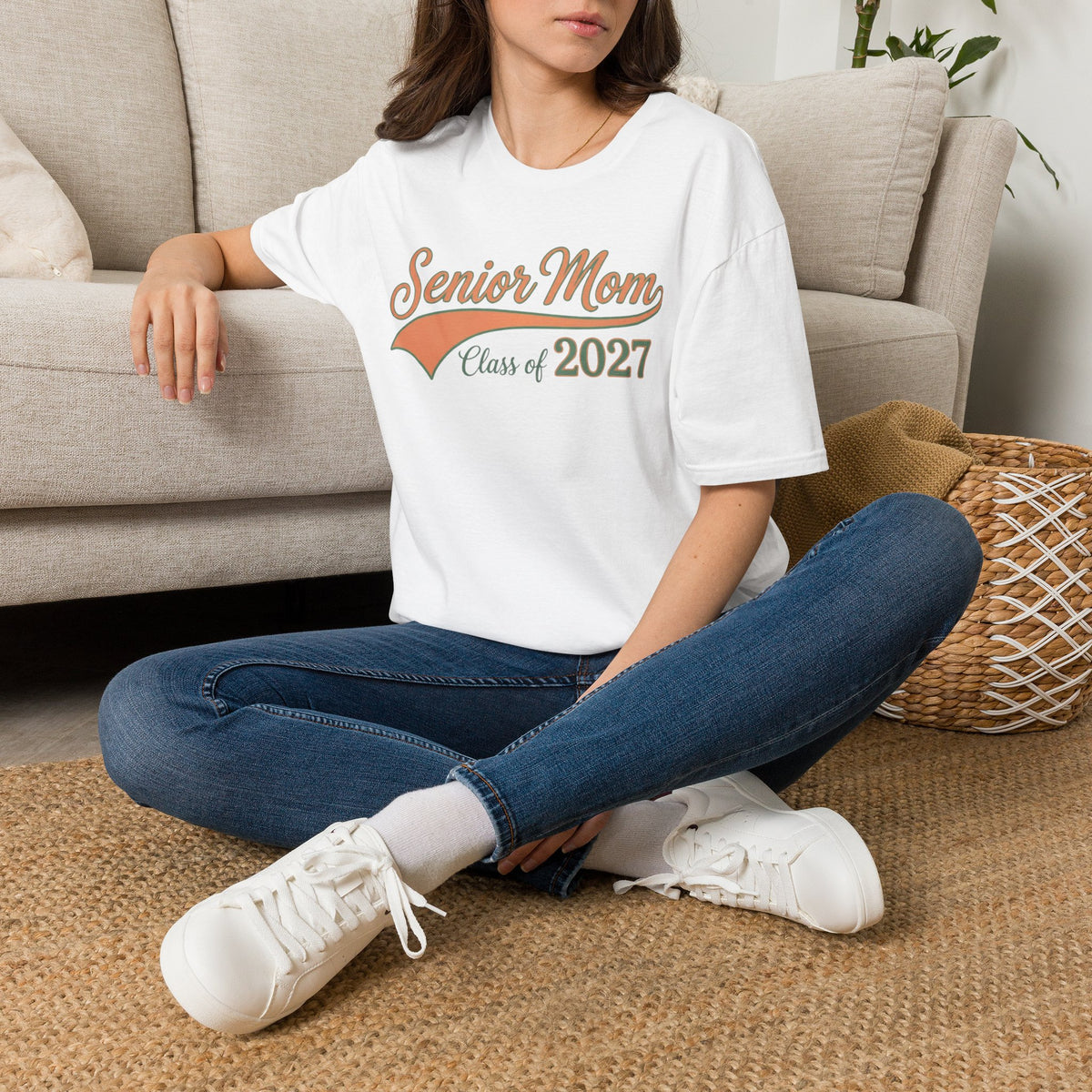 Senior Mom T-Shirt — Class of 2027 Graduation Gift