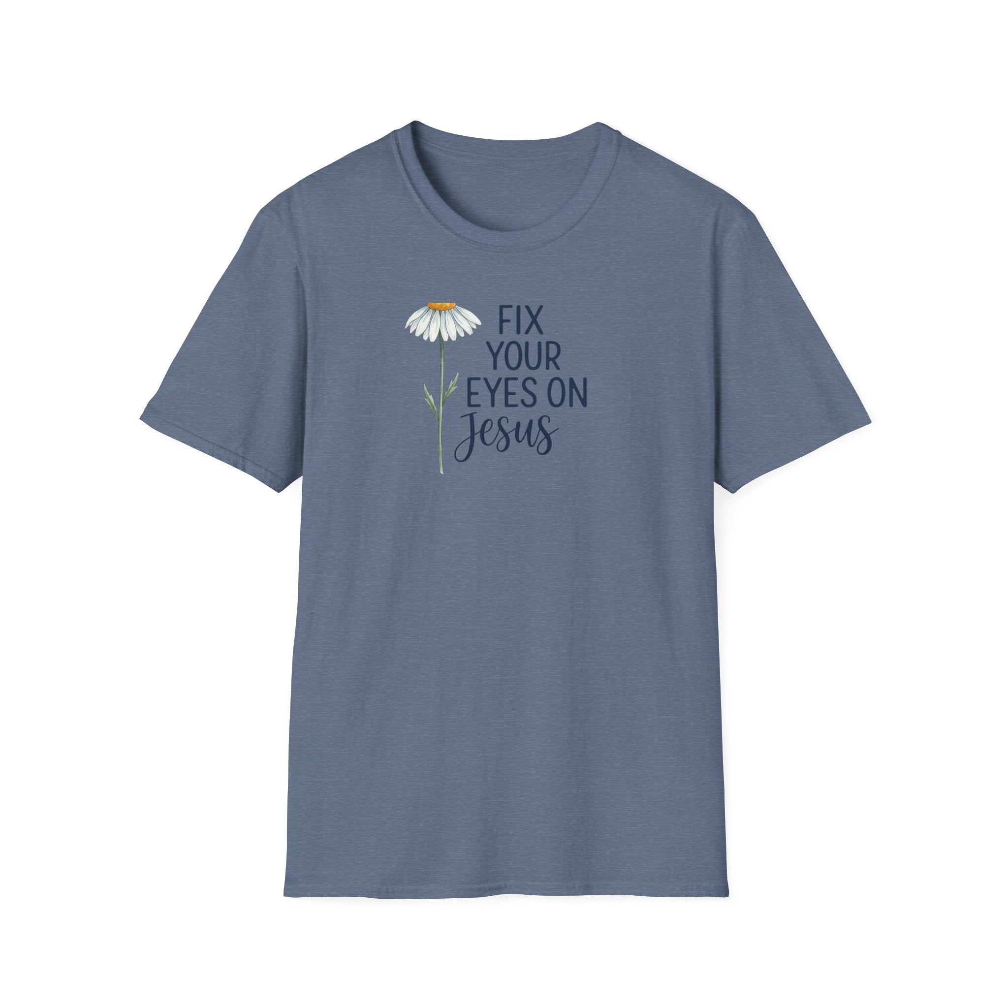 “Fix Your Eyes on Jesus” Daisy Christian Tee