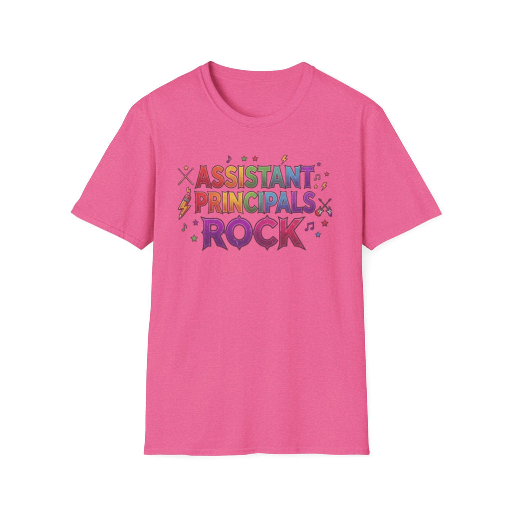 Assistant Principals Rock T-Shirt — Colorful Retro School Leader Appreciation Tee