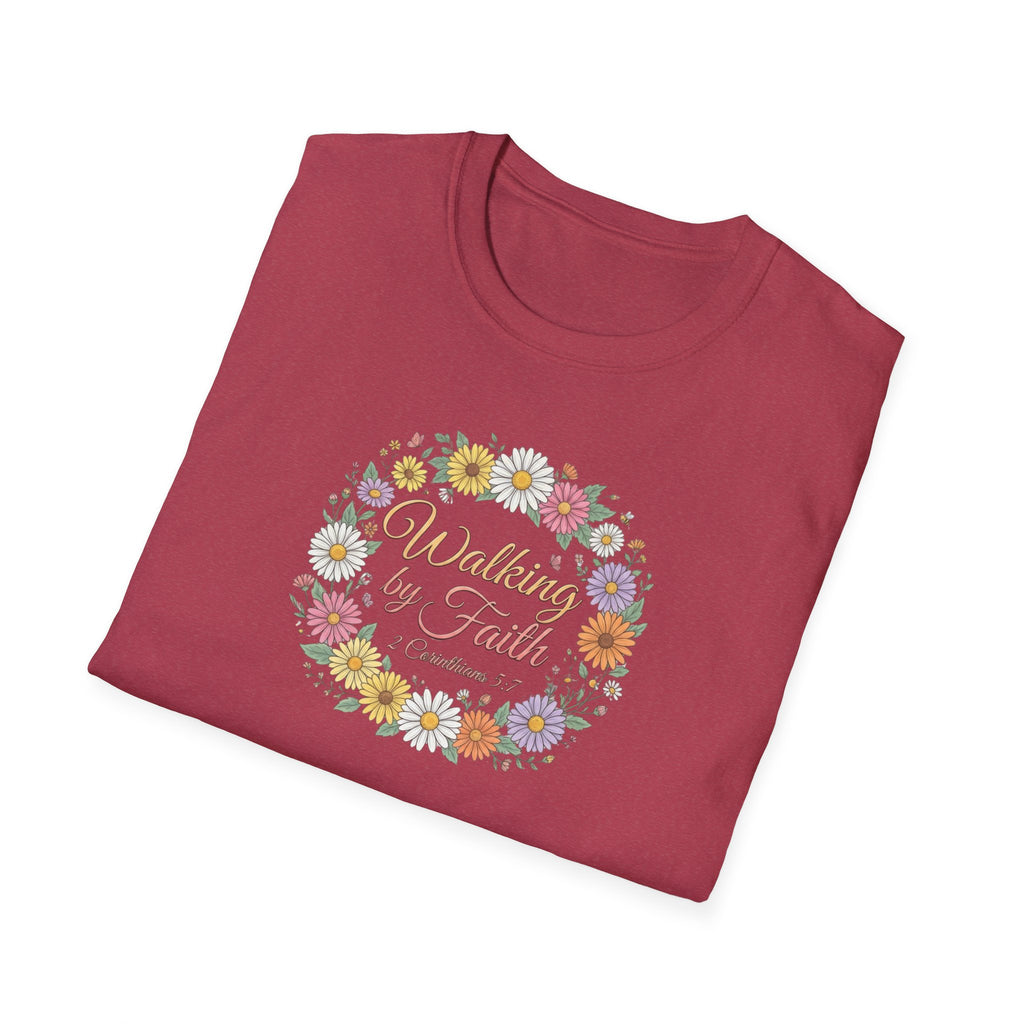 Walking by Faith Floral T-Shirt —